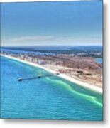 Gsp Pier And Beach Metal Print