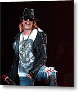 Guns N Roses Perform At O2 Arena In Metal Print