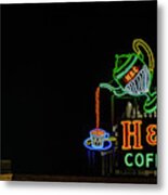 H C Coffee Sign And Dr Pepper Roanoke Virginia Metal Print