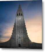 Hallgrimskirkja Church Metal Print