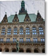 Hamburg City Hall - Courtyard View Metal Print
