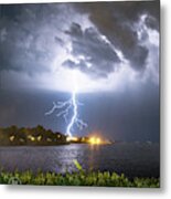 Hamburg, Ny Lightning Metal Print