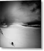 Happiness Is First Tracks In Fresh Snow Metal Print