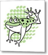 Happy Frog Metal Print