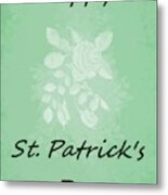Happy St. Patrick's Day Holiday Card Metal Print