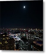 Harvest Moon Over Tokyo Metal Print