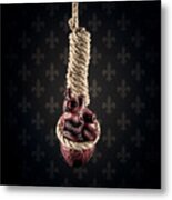 Heart On A Noose Metal Print
