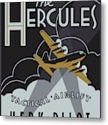 Herk Deco - Pilot Edition Metal Print