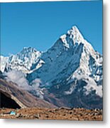 Himalaya Snow Summits Remote Mountain Metal Print