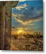 Holding The Sun Metal Print