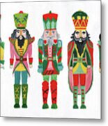 Holiday Nutcrackers I Metal Print