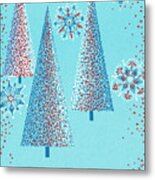 Holiday Trees Metal Print