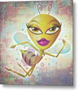 Honey Bee Metal Print