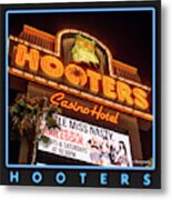 Hooters Gallery Button Metal Print