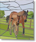 Horses Metal Print