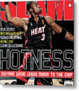 Hotness: Dwyane Wade Leads Miami To The Chip Slam Cover Metal Print