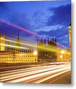 Houses Of Parliament From Westminster Metal Print