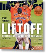 Houston Astros 2017 World Series Champions Sports Illustrated Cover Metal Print