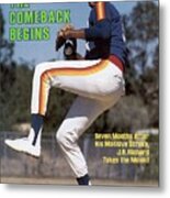 Houston Astros J.r. Richard Sports Illustrated Cover Metal Print