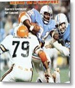 Houston Oilers Earl Campbell... Sports Illustrated Cover Metal Print