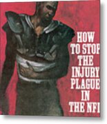How To Stop The Injury Plague In The Nfl Sports Illustrated Cover Metal Print