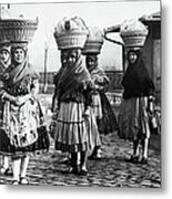 Hungarian Peasant Women, 1950s Metal Print