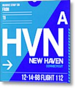 Hvn New Haven Luggage Tag Ii Metal Print