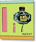 I Is For Ink Metal Poster