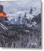 Ice And Fire Metal Print