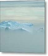 Icebergs At Baffin Bay Near Greenland Metal Print