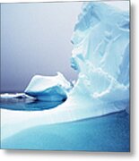 Icebergs Floating On Antarctic Peninsula Metal Print