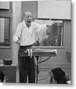 Igor Stravinsky Rehearsing Metal Print