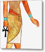 Illustration Of Ancient Egyptian God Of Metal Print