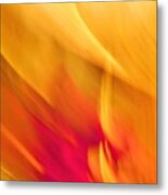 - Impression Of A Yellow Tulips Metal Print