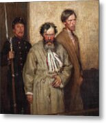 In A Courtroom, 1877 Metal Print