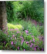 In The Land Of Pink Flowers Metal Print