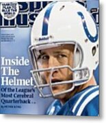 Indianapolis Colts Qb Peyton Manning Sports Illustrated Cover Metal Print