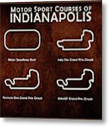 Indianapolis Courses Metal Print