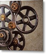 Industrial Gears Metal Print