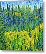 Infinite Forest Vista Metal Print