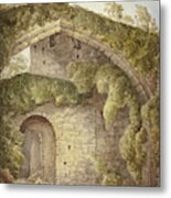 Interior Of Conway Castle Metal Print