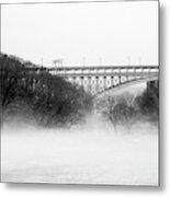 Inwood Hill With Fog Metal Print
