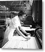 Ironing Collars Metal Print