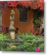Italian Style Rothenburg Castle Garden Metal Print