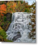 Ithaca Falls Autumn Metal Print