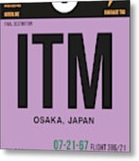 Itm Osaka Luggage Tag I Metal Print