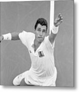 Ivan Lendl Serving At The Us Open Metal Print