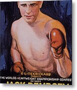 Jack Dempsey Boxing Poster Metal Print