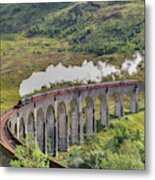 Jacobite Steam Train Glenfinnan Viaduct Metal Print