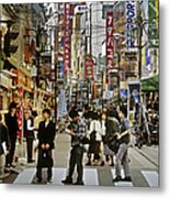 Japan, Tokyo, Asakusa District, People Metal Print